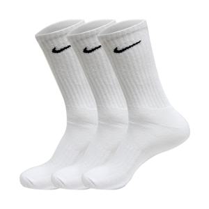 나이키 쿠션 3켤레 세트 중목 스포츠 헬스 러닝 양말 화이트 SX4508-101