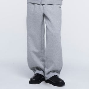 공용 기모 원턱 와이드 스트링 스웻 팬츠 WO336TJPTZ07
