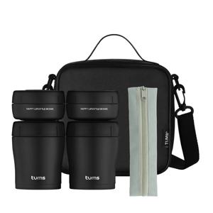 텀스 마카롱 보온도시락 세트 4P+슬림 수저세트