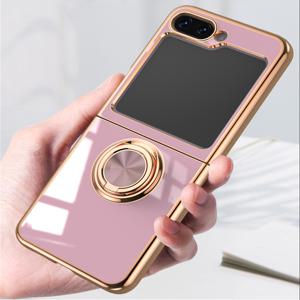 갤럭시Z 플립5 케이스/SM-F731 메탈라인 써클링 슬림케이스