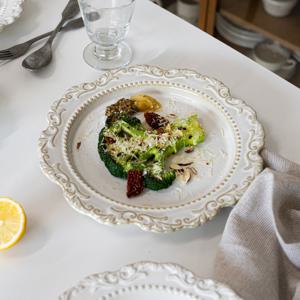 엔틱 바로크 빈티지 브런치 그릇 디너접시 27cm