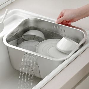 리본제이 무디타 304 올스텐 사각 설거지통 10L / 대용량 물빠짐 설거지통