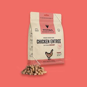 바이탈에센셜 고양이 동결건조사료 습식사료 고단백 치킨 미니닙스 8온스 226.8g 땡스스탬프