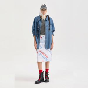 정상가 298,000원  포켓 프린팅 데님 셔츠 LQPDW25100BUX