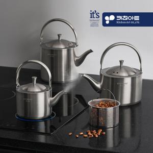 키친아트 인덕션 겸용 올 스텐 304 차망 거름망 주전자