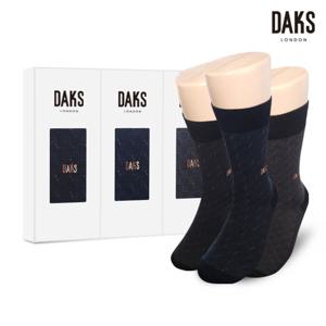 양말 신사 3족 선물세트 면후다장목 사각도트 24801