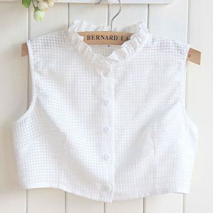 프릴 차이나 페이크카라 프릴하이넥 레이어드 케이프 페이크카라 넥케이프 레이스카라