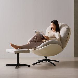 쉼온 다기능 안락 수유의자 패브릭 1인용소파 스툴