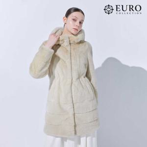 [최초가 1,490,000원][유로컬렉션]휘메일 풀스킨 부시 밍크 후드 롱코트