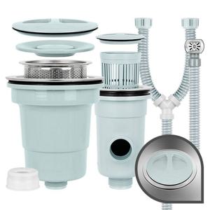 대 싱크통세트 교체 세트 2구 리모델링 싱크볼교체 싱크대배수구통 씽크대하수구 싱크대배수구교