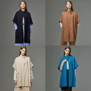 자카드니트케이프