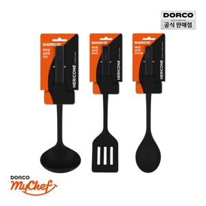 도루코 헤리콘 실리콘 3종세트 [국자+뒤지개+요리스푼]