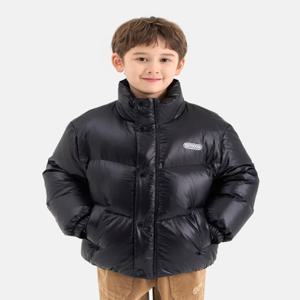 [정가 189000원]글로시 하이넥 숏 푸퍼 다운 (블랙) OD254ODJ01_BLK