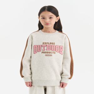 [정가 59000원]바시티 레터링 기모 맨투맨 (오트밀) OD254IMM04_OTM