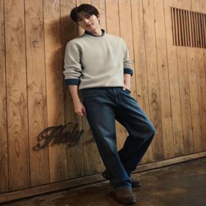 남성 컴포트 기모 와이드핏 데님 팬츠 PHF4DP1039