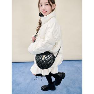 에나멜 퀼팅 크로스백 - 블랙 (BI61D2G015)