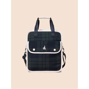 체크 시그니처 보조가방 - 그린 (BI61D4U32M)