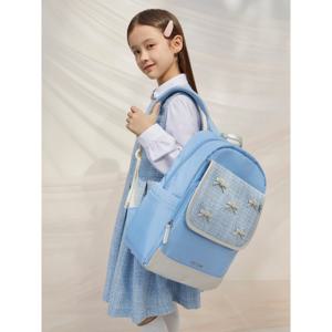 [택가 219,000] 트위드 리본 여아 책가방 2SET - 스카이 블루 (BI61D4G03Q)