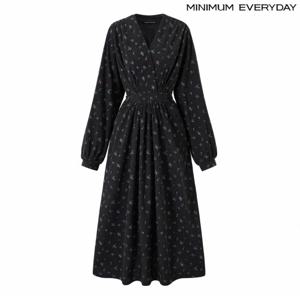 정상가:119,000원 ㅣ  에브리데이]골덴 플라워 랩 스타일 끈 플레어 롱 원피스 (EB4OW018D)