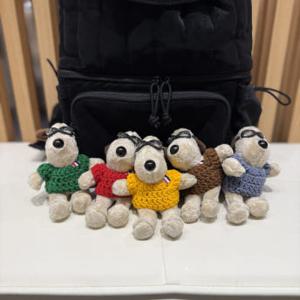 블로우 고글 강쥐 핸드 메이드  키링 시리즈_5Color