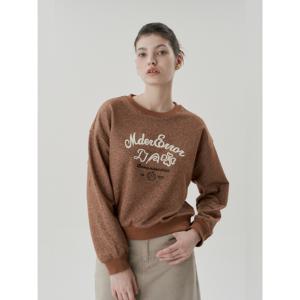 [하프클럽]  자수 메탈 맨투맨_DW4WE200