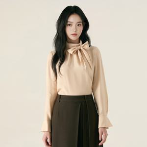 하이넥 타이 블라우스 RMBLG12S11