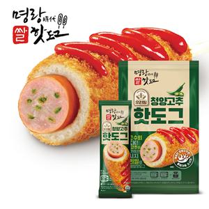 명랑핫도그 청양고추 핫도그 640g x 1팩 (8개입)