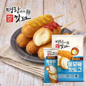 명랑핫도그 통모짜 핫도그 720g x 1팩 (8개입)