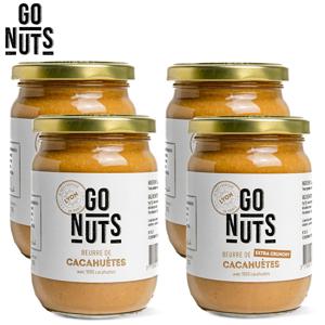 고넛츠 유기농 100% 땅콩버터 2병 +크런치 2병 /총 4병