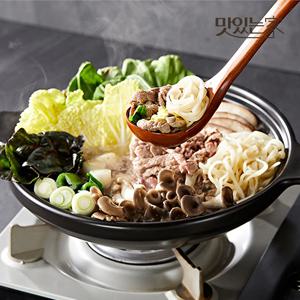 샤브샤브 2인+스키야끼 2인 밀키트_총4인분+추가 백합칼국수