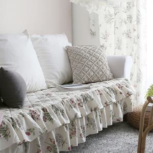 허밍가든 순면 광목 프릴 쇼파패드 3인/4인용