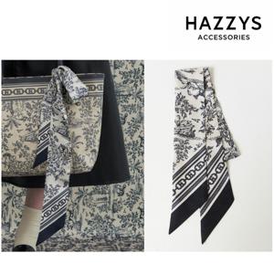 [선물포장][완판재입고] Toile de Jouy 네이비 쁘띠 실크 스카프 HISC5E311N2