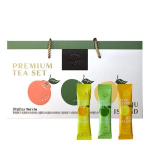 [제주담움] 과실차 스틱 3종 선물세트 한라봉차/청귤차/댕유자차   각25g x 10포