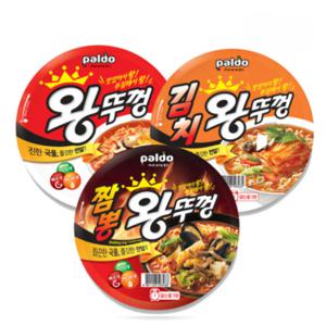 왕뚜껑4개+짬뽕왕뚜껑4개+김치왕뚜껑4개