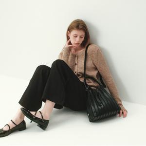 [최초가177,000원]플리세 플리츠백 - 블랙