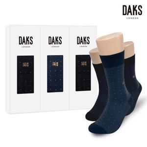 양말 신사 3족 선물세트 면후다장목 사색작은사각 26303