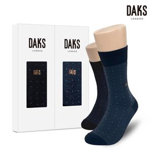 양말 신사 2족 선물세트 면후다장목 사색작은사각 26304