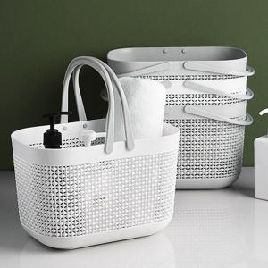 클린 물빠짐 목욕바구니 손잡이 목욕탕 바구니 수납 목욕바구니 목욕탕바구니 욕실바구니