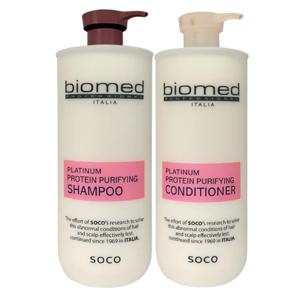 플래티넘 프로테인 퓨리파잉 샴푸 컨디셔너 1500ml 대용량 삼푸 린스 추천 저자극 약산성