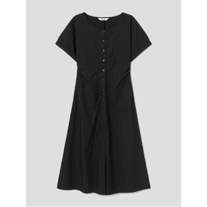 반소매 롱 원피스  블랙 (325871LY35)