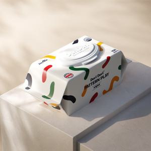 아기물티슈 패턴플레이 오리지널 55g 100매 20팩 두꺼운 저자극 캡형 대용량