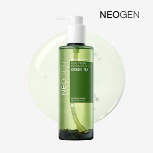 리얼 프레쉬 클렌징 오일 그린티 285ml(리얼녹차잎/순한클렌징)