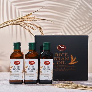 드래곤플라이 현미유 유리병 500ml 3병 (선물세트)