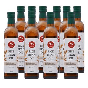 드래곤플라이 현미유 유리병 500ml 10병 (안전포장)