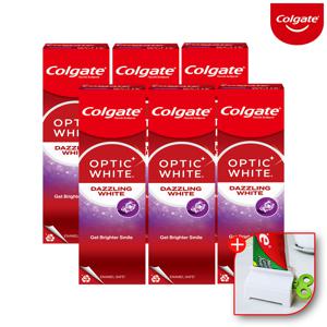 미백 화이트닝 충치 불소 치약 옵틱화이트 다즐링 100gx6개+치약짜개