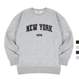 [하프클럽] 뉴욕1978 기모 오버핏 남여공용 맨투맨