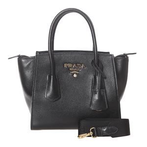[롯데백화점] [프라다] 토트백 1BG369 2EBJ F0002 그레이스 카프 금장로고