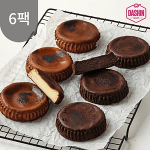 다신샵 성수동제빵소 글루텐프리&저당 바스크치즈케이크 2종 6팩 / NO밀가루 NO설탕