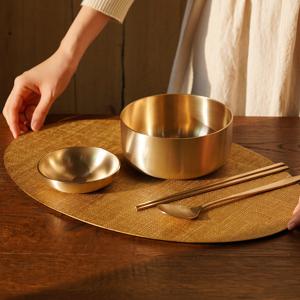 [CJ단독/보자기포장] 방짜유기 궁중 떡국기 1인 상차림 세트