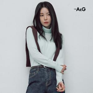 더엣지 25FW 소프트터틀넥니트 4종(블루브라운)